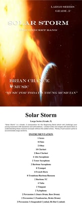 Solar Storm Concert Band sheet music cover